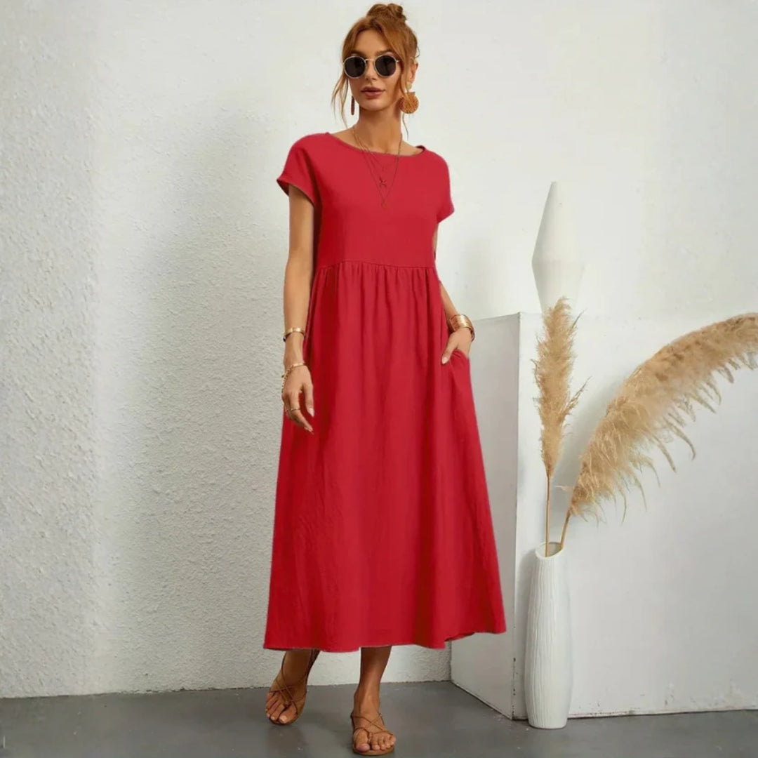 Elegante en comfortabele lange zomerjurk voor dames
