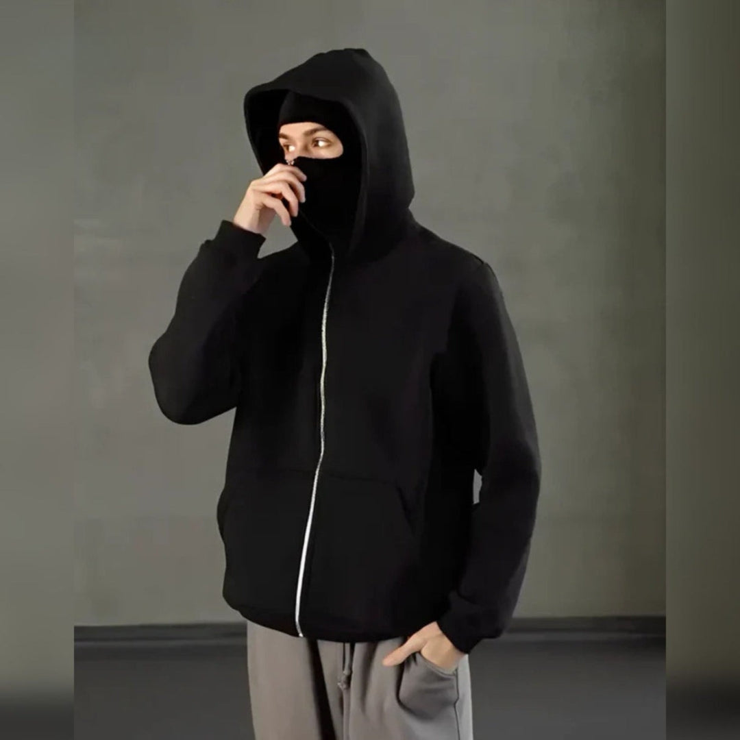 Unisex Katoenen Hoodie met Dubbele Capuchon - Velmora