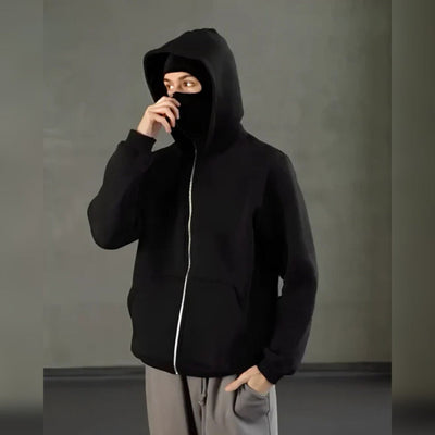 Unisex Katoenen Hoodie met Dubbele Capuchon - Velmora