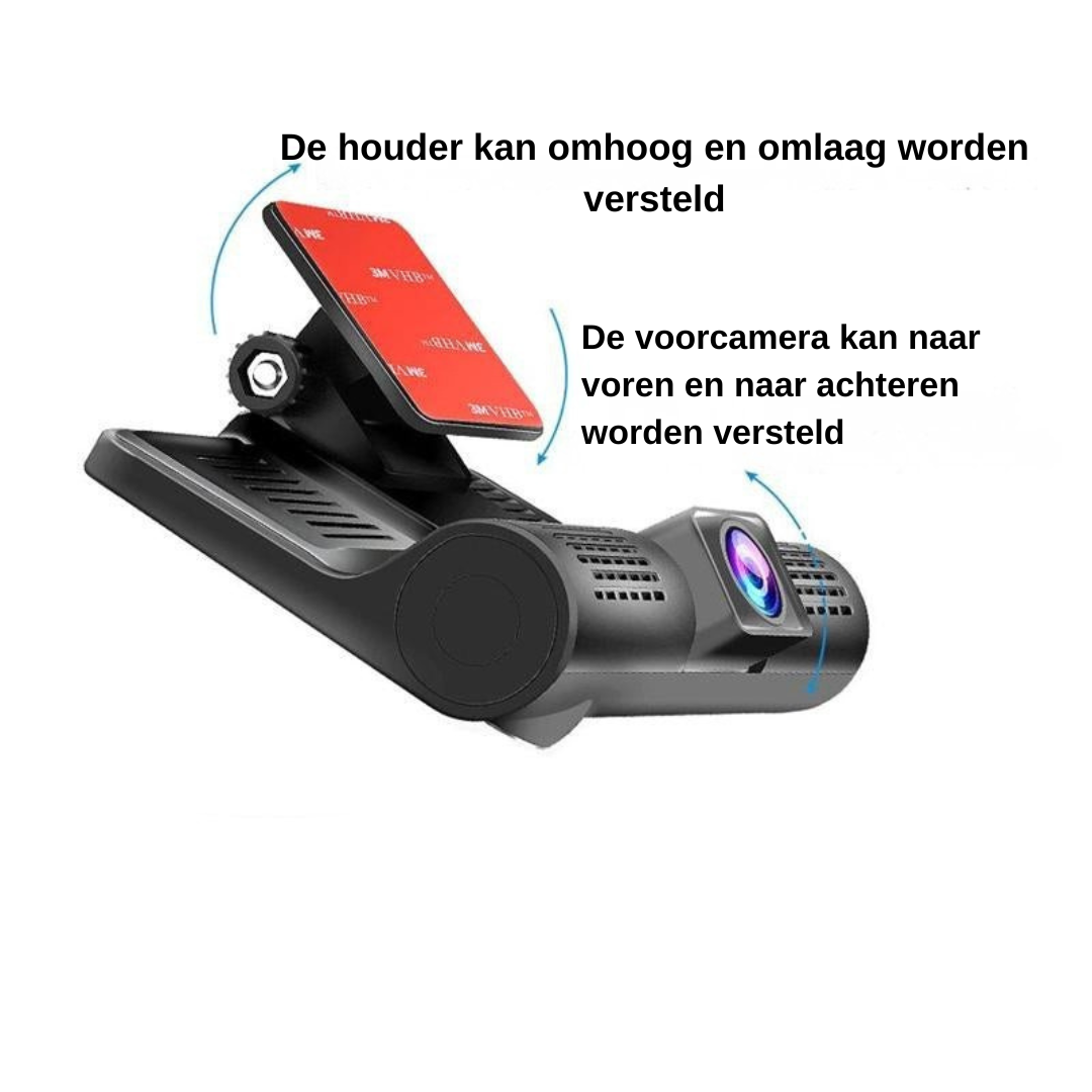 Dashcam - 3 Camera HD Opnames met Groothoekzicht - DriveVision