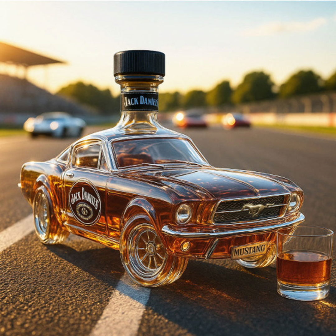 Mustang Whiskey Karaffa - Luxus Dekoratív Whisky Bemutató - StallionCraft