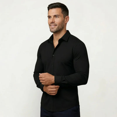 Strijkvrije blouse voor mannen
