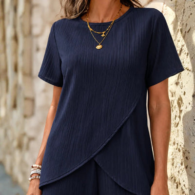 Todelt Sæt - Elegant Komfortabel Sommeroutfit