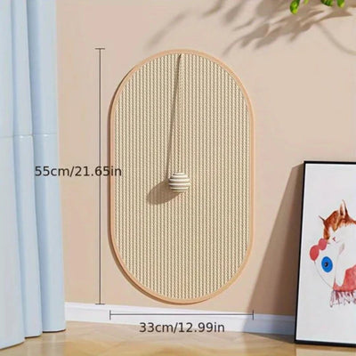 Katten krab bord - wandgemonteerde 3-in-1 krabmat
