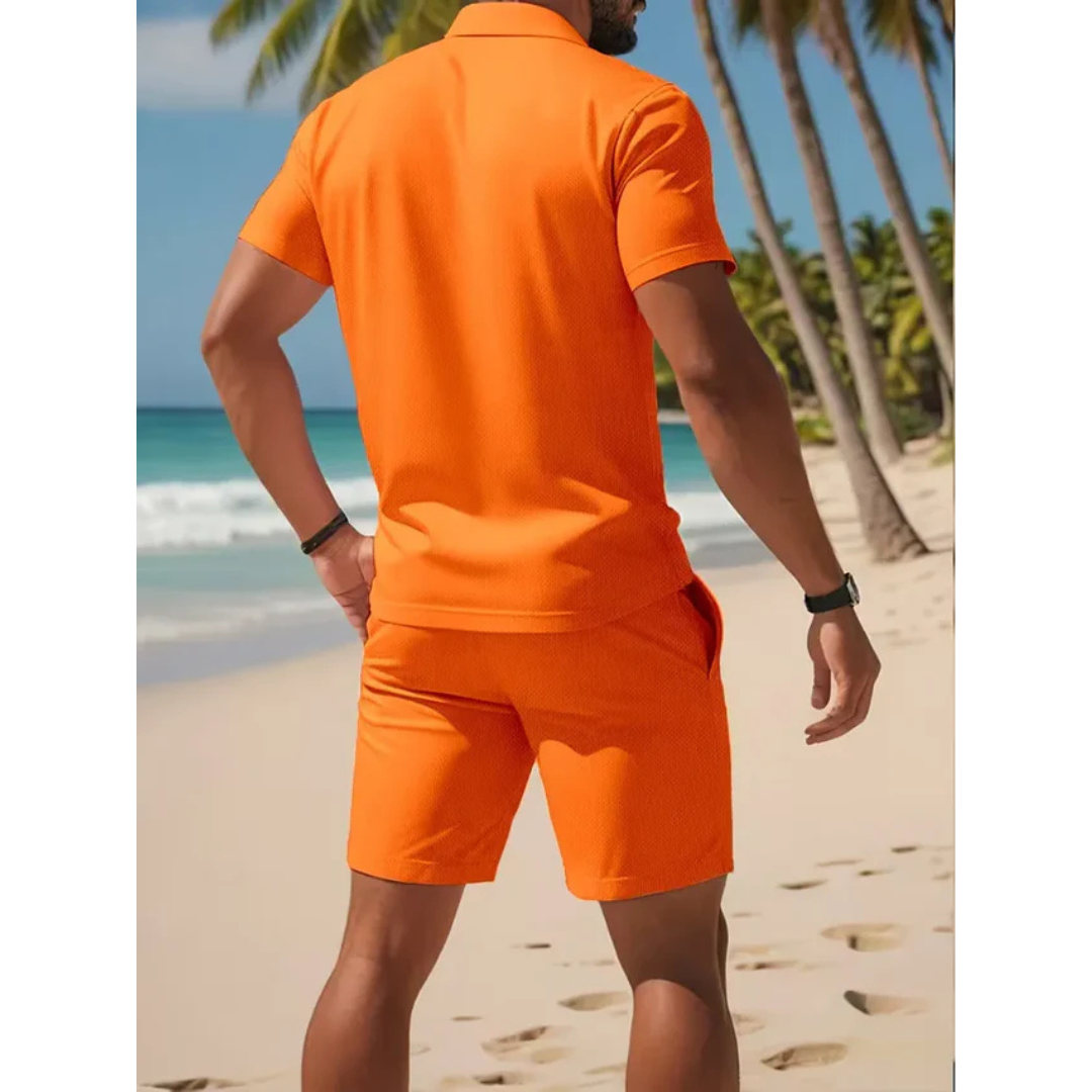 Zomer set - Luxe Polo en Shorts Set - Ashford