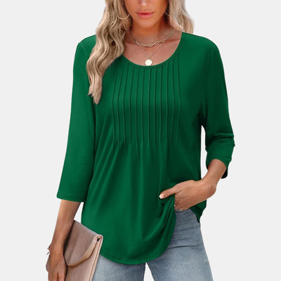 Lurevia - Comfortabele Top met 3/4 Mouwen