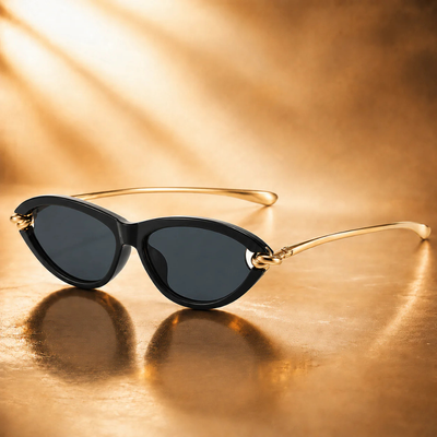 Zonnebril - Cat Eye Zonnebril Met Ketting