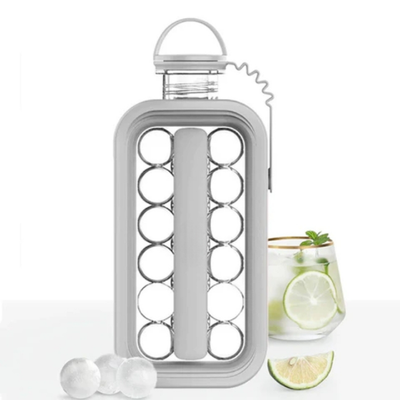 ICEY - Machine à Glaçons - Bouteille 2-en-1 avec 17 Glaçons