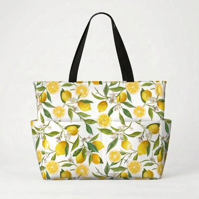 Ruime Strandtas met Tropische Print