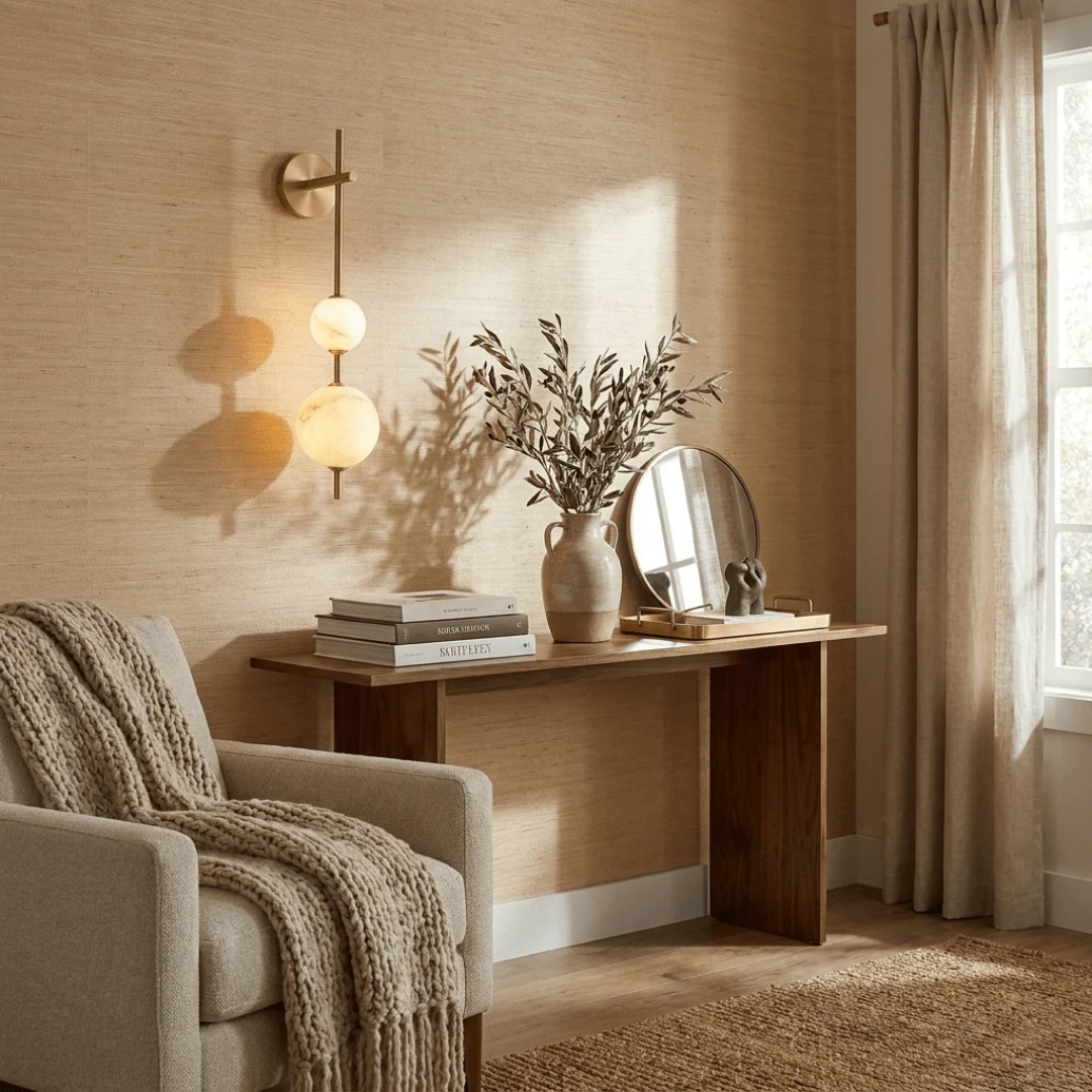 MYHOME® - Verticale Alabaster Zuil Wandlamp