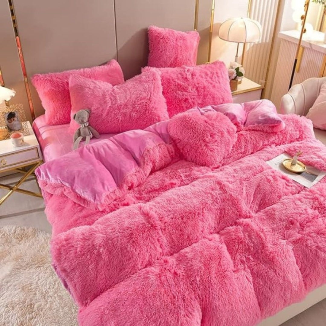 Fleece Beddengoed Set - Extra Warm Winter Dekbedovertrek - CozyDream