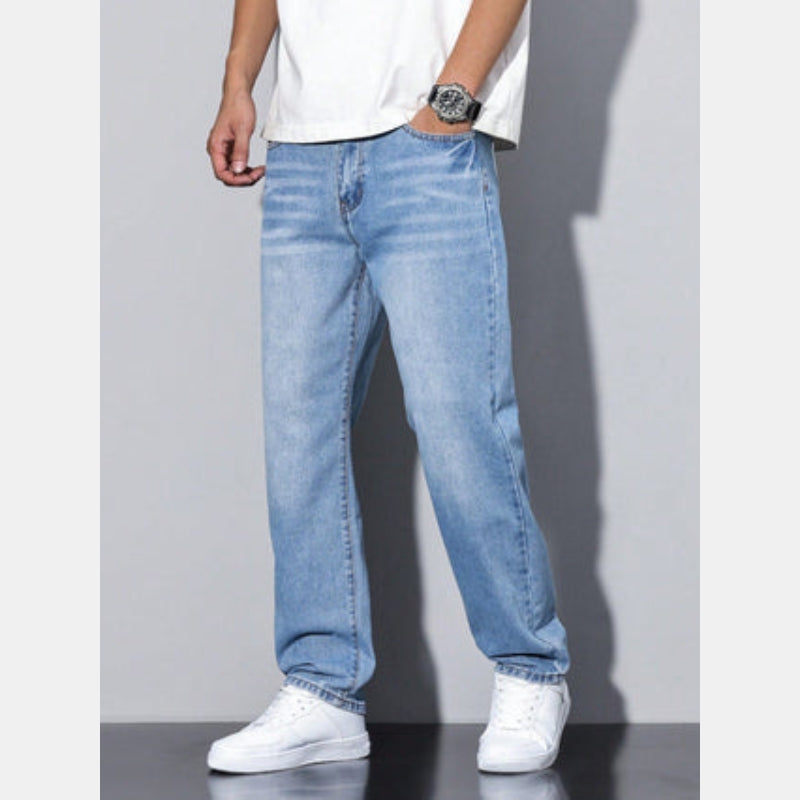 Pim - Casual Heren Jeans Effen Kleur