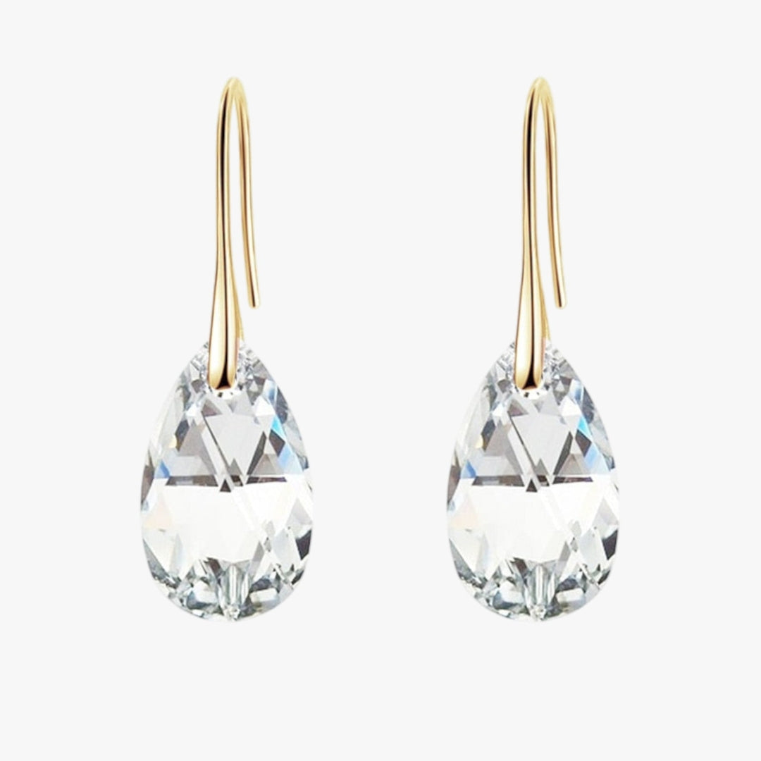 Dames Hangoorbellen van Saffierblauw Kristal