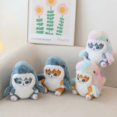 Kawaii Knuffel - Shark Cat Knuffel met Schattig Design - Mewshark