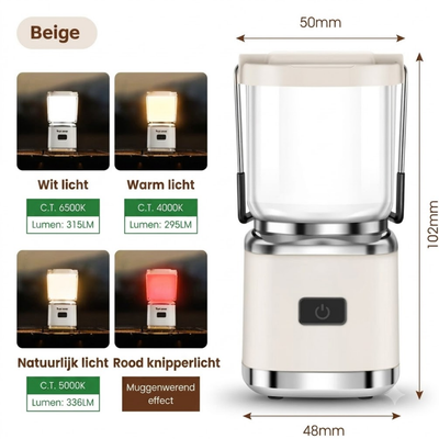 Muggenlamp - draagbaar met stil ontwerp