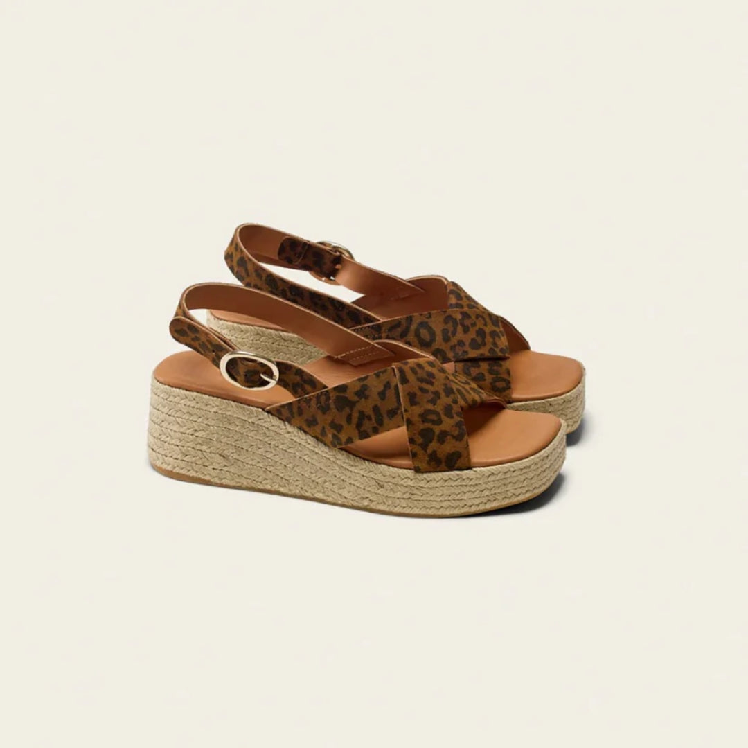 Platform Espadriller med Leopardprint