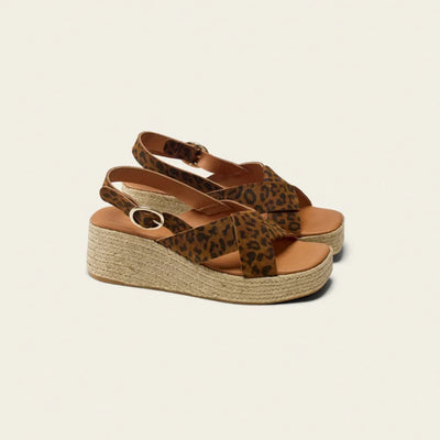 Platform Espadriller med Leopardprint