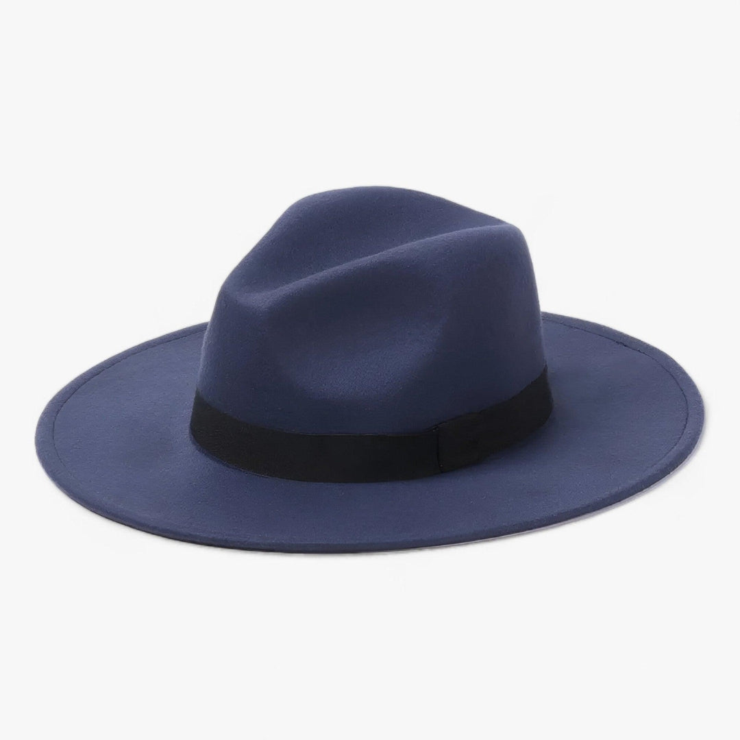 Fedora Hoed - Klassieke Wollen Hoed met Brede Rand