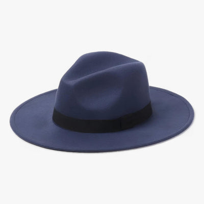 Fedora Hoed - Klassieke Wollen Hoed met Brede Rand