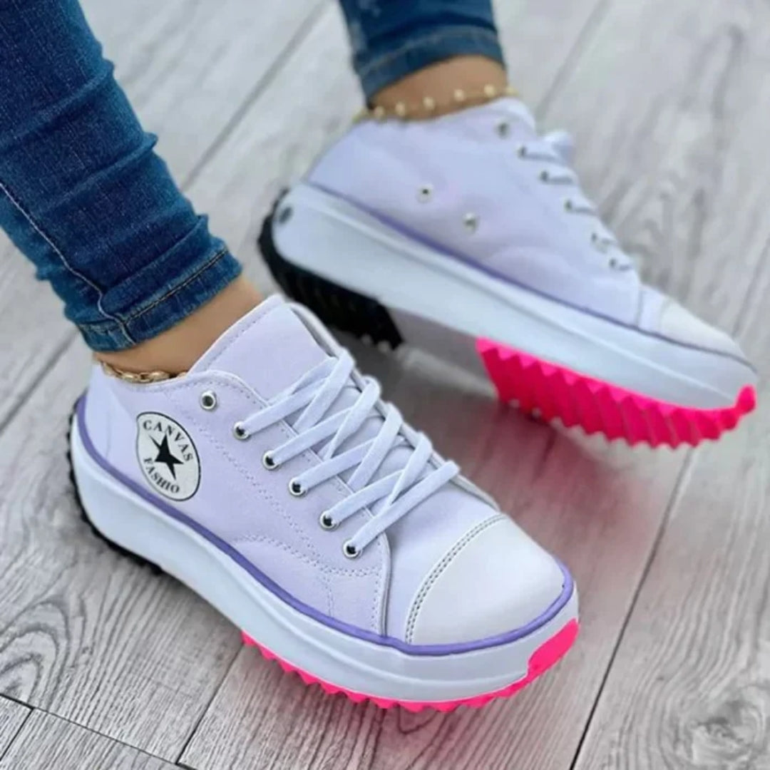 Drune - Plateau-Canvas-Sneaker für Damen