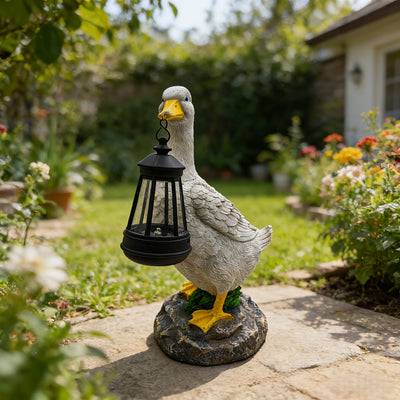 Solar Eend - Decoratieve Tuinlamp Op Zonne-Energie