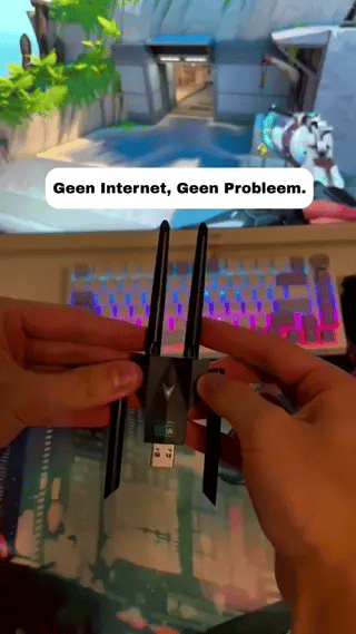 AeroLink - Dual band USB wifi adapter met 4 antennes