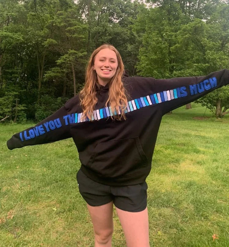 LoveYou - Hoodie met een boodschap