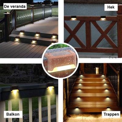 Zonnepaneel-aangedreven mini LED-lampen