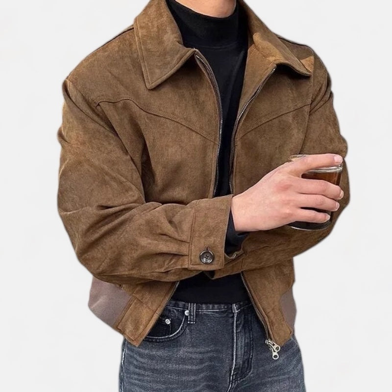 Vintage Casual Jacket - Casual Herenjas met Comfortabele Pasvorm - Veltrano