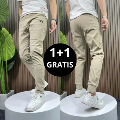 Timo | Stretch Cargobroek 1+1 GRATIS