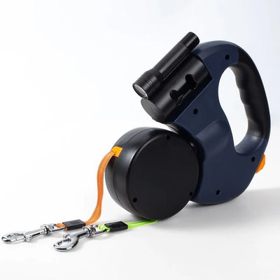 Laisse pour chien - Laisse double anti-emmêlement pour chien - Pawtrexo