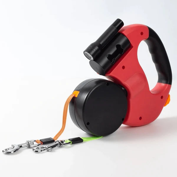Laisse pour chien - Laisse double anti-emmêlement pour chien - Pawtrexo