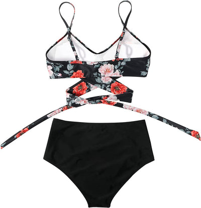 Bikini - Kleurrijke High Waist Dames Bikini - SummerBelle