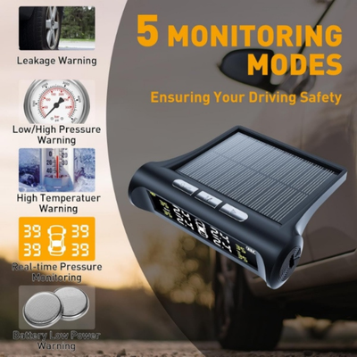 Manomètre de pression des pneus - Moniteur de pression des pneus en temps réel avec capteurs | TireGuard