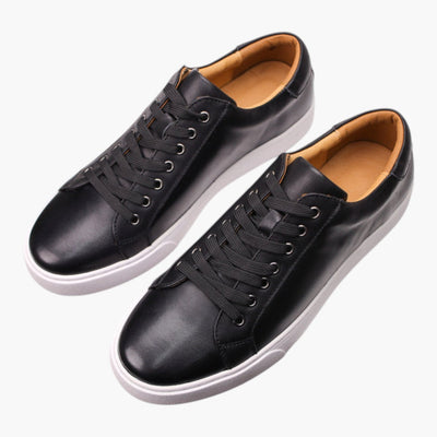 Heren Schoenen - Leren Sneakers met Vetersluiting