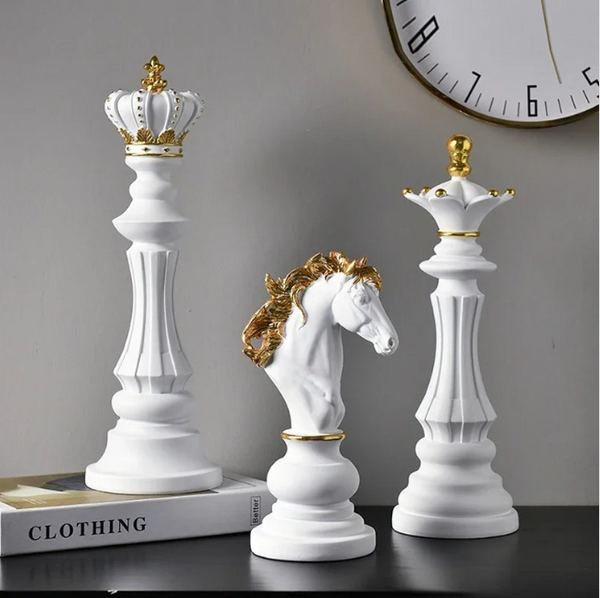 Pièces d'échecs décoratives
