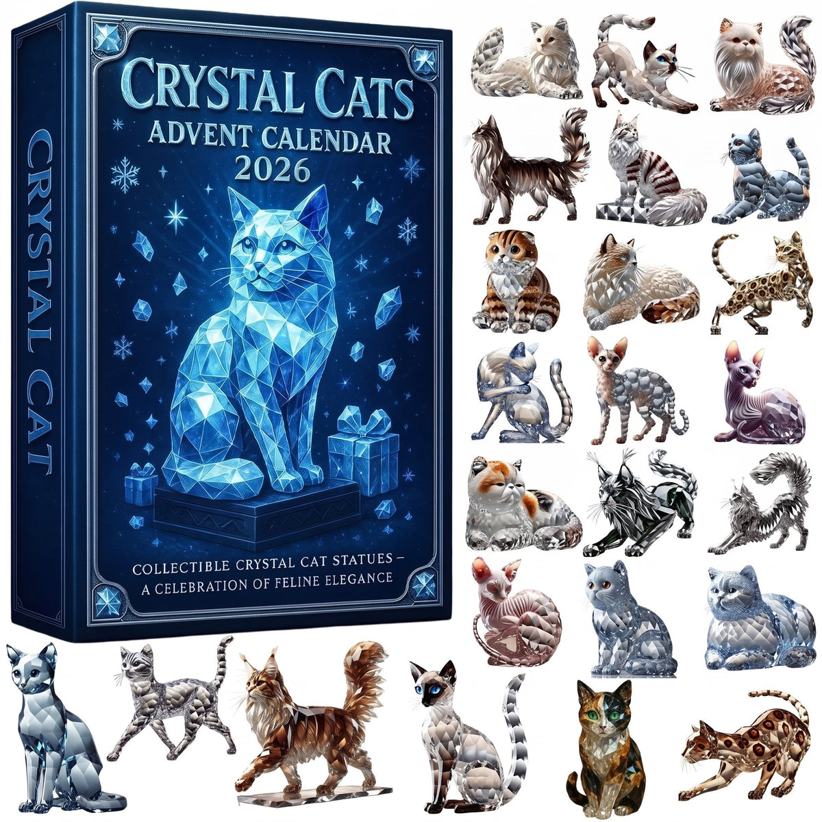 Adventní kalendář Crystal Cats - 2026