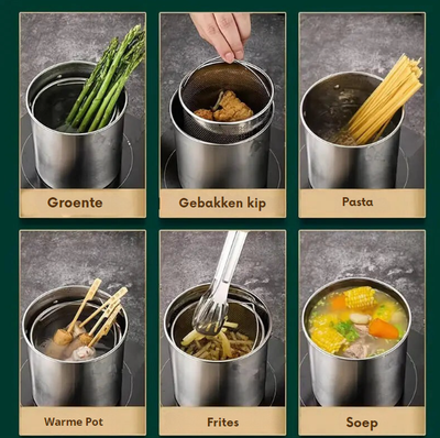 PureFilter Frituurpan: Olie Filtrerende Frituurpan