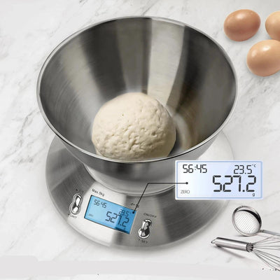 Digitale weegschaal - Keukenweegschaal met Timer - Cookiva
