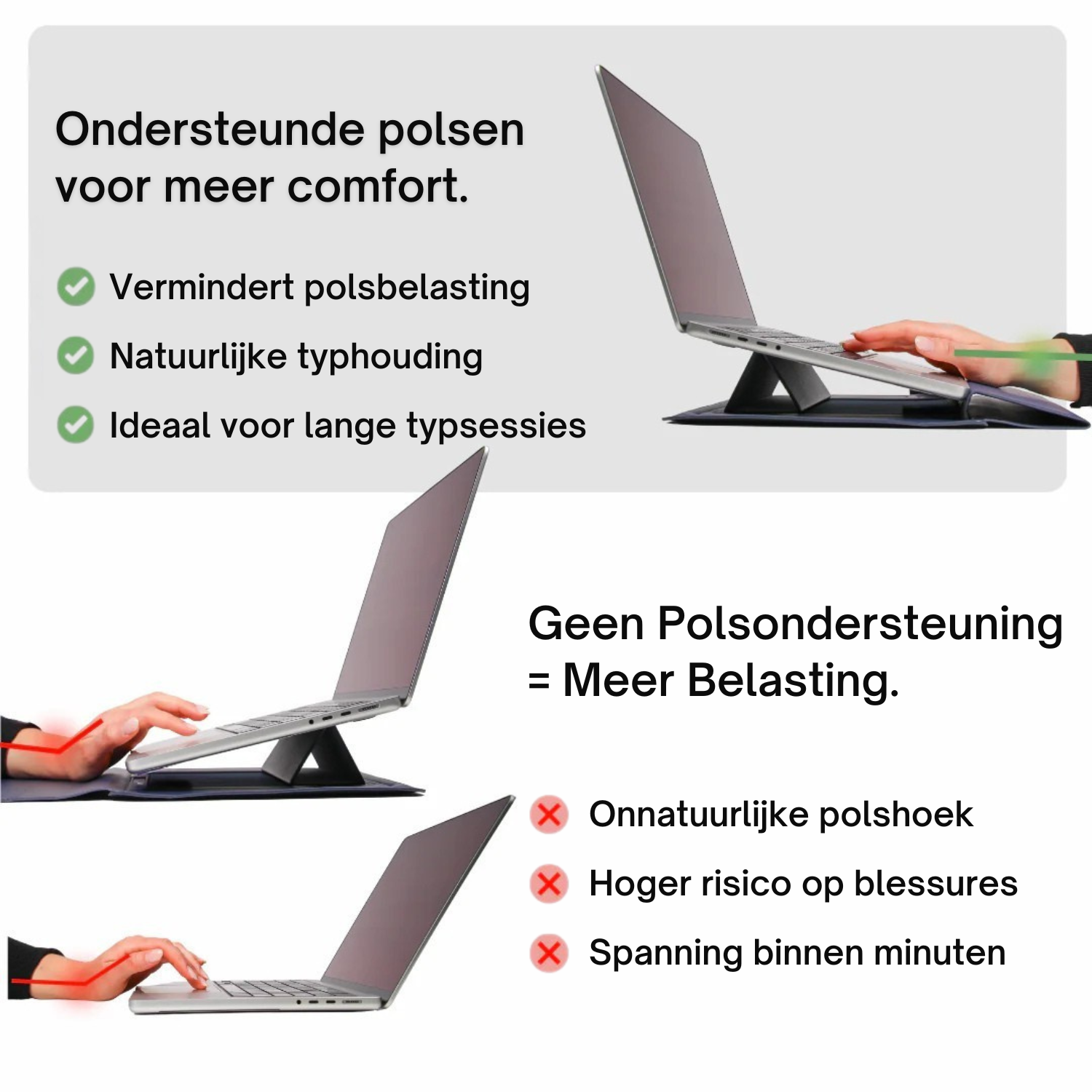 Smart Sleeve - 4-in-1 Ergonomische Werkstation Set