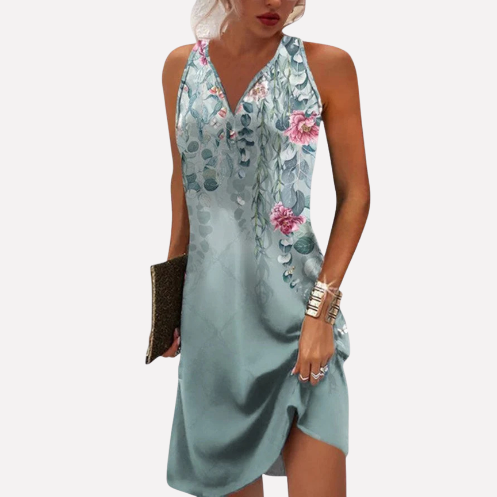 Zomerjurk - Mouwloze Mini Jurk Met Print