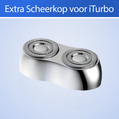Tête de rasage double de rechange pour TurboShave