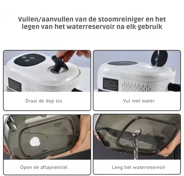 SteamMaster Pro 105°C – Stoomreiniger 3 BAR