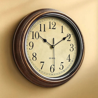 Nordell - Horloge Murale en Bois Élégante à Mécanisme Silencieux