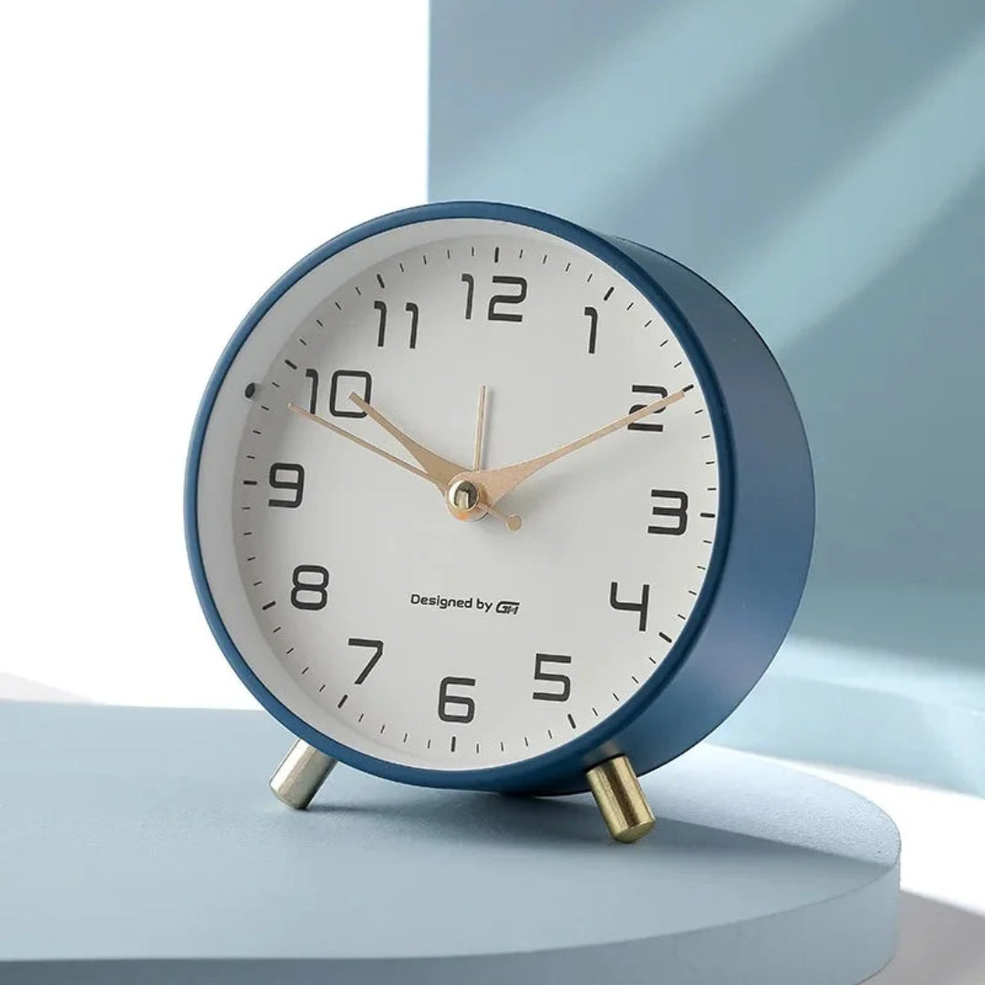 Lumea - Horloge de Table Scandinave avec Mouvement Silencieux