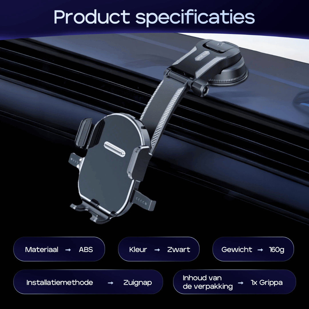 Grippa - Support téléphone voiture rotatif 360°