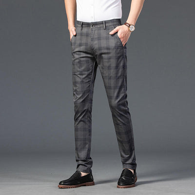 Chino - Geruite Slim Fit Herenbroek - Chris