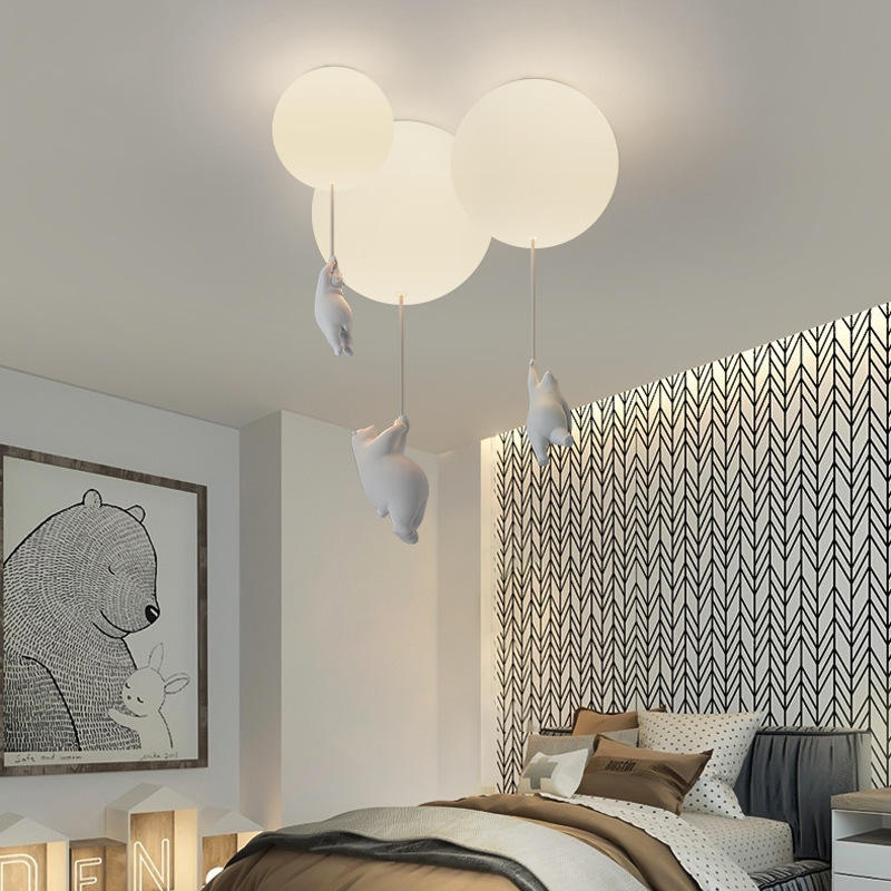 Plafondlamp - Kinderlamp met Beer en Ballon - Cloudino
