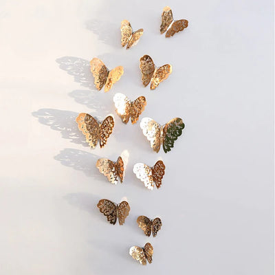 Décoration Murale - Stickers Muraux Papillon 3D avec Effet Vif