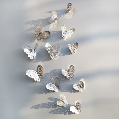 Décoration Murale - Stickers Muraux Papillon 3D avec Effet Vif